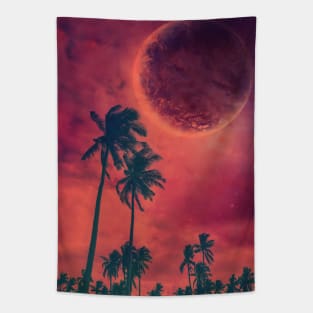 Crimson Day Tapestry