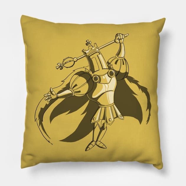 King Knight Silhouette Pillow by Fishonastick