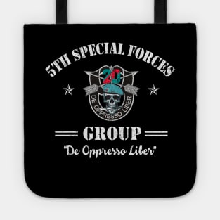 Proud US Army 20th Special Forces Group Skull American Flag VeteranDe Oppresso Liber SFG - Gift for Veterans Day 4th of July or Patriotic Memorial Day Tote