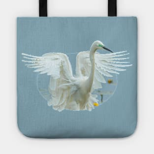 Great White Egret Landing! Tote