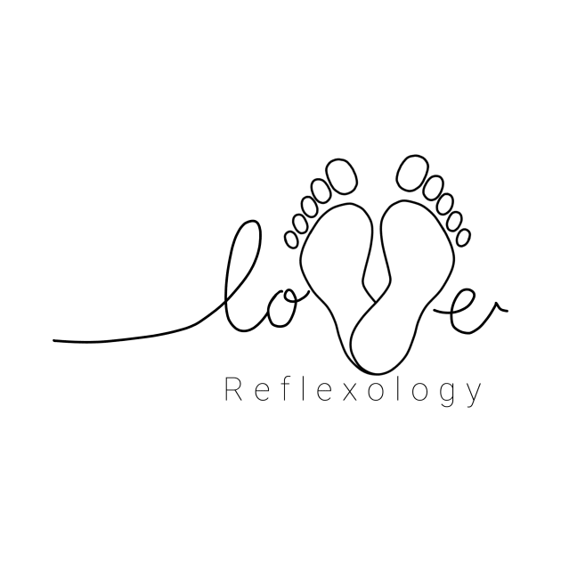 Love Reflexology (black design) by Balanceandharmonyforreflexologists