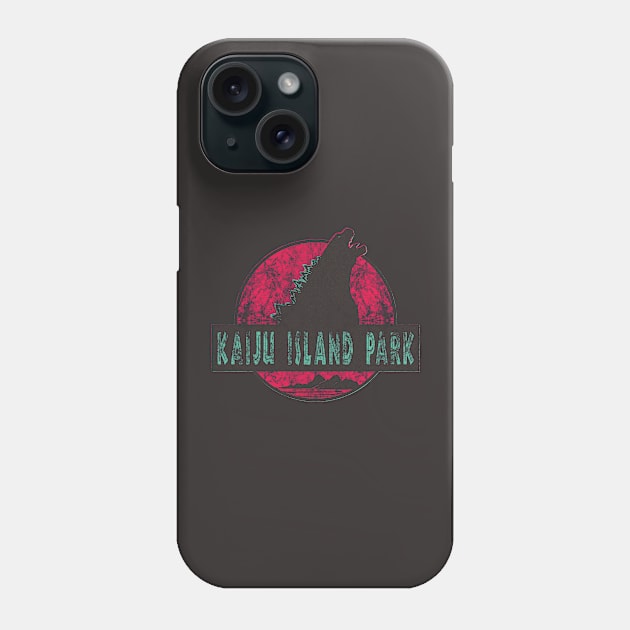 Kaiju Island Park (distressed) Phone Case by Doc Multiverse Designs