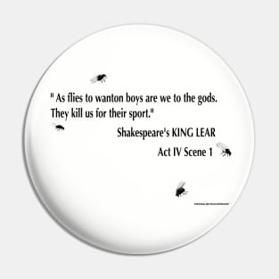 King Lear Quote Pin