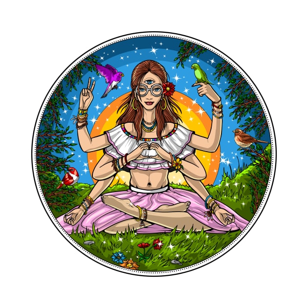 Hippie Yoga Meditation by underheaven