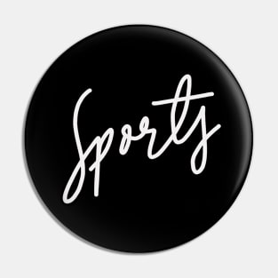 Sports calligraphy text Pin