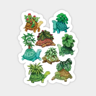 Turtle Plants Magnet