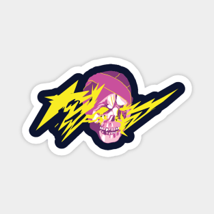 Electrocuted Skull Magnet