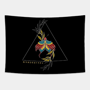 abstract moth Tapestry