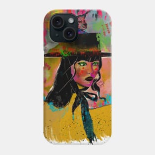 Lady with a hat Phone Case