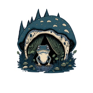 Mushroom Home Frog T-Shirt