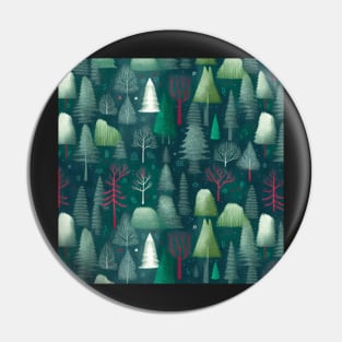 Christmas night in the forest III Pin