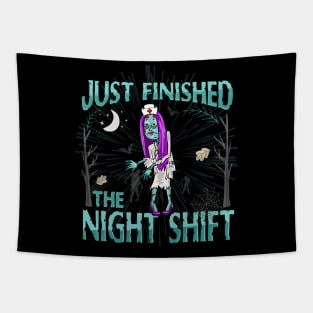 funny halloween nurse Tapestry