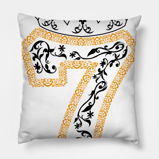 Lucky Number Seven Pillow by rashiddidou