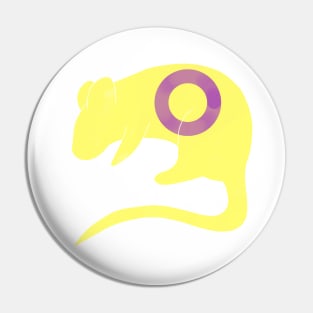 Intersex Pride Rat Pin