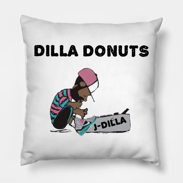 J Dilla Pillow by Lulabyan