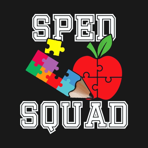 SPED Squad Special Education Teacher Gift SPED Squad by Tane Kagar