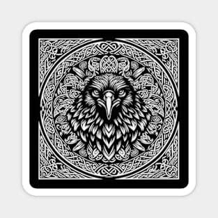 Celtic Raven Mandala Magnet