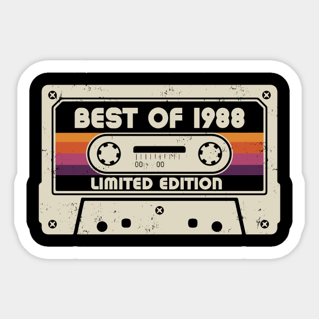 Best Of 1988 Limited Edition - 1988 - Sticker | TeePublic