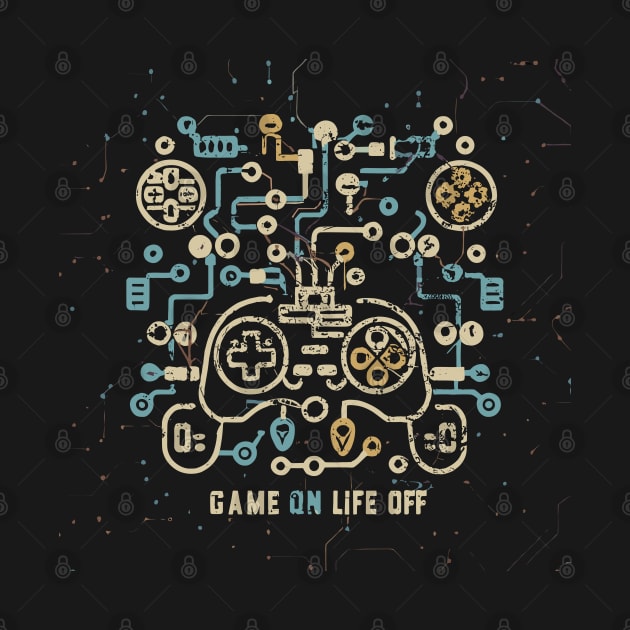 Game On, life Off digital theme Gaming by XYDstore