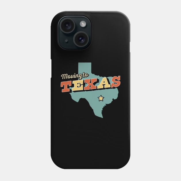 Moving to Texas Retro Vintage Phone Case by OrangeMonkeyArt