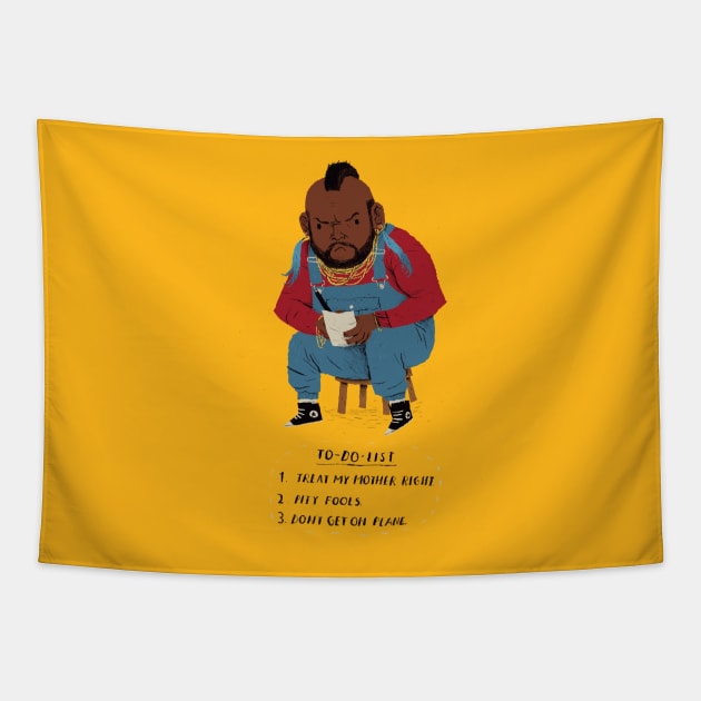 Mr T to-do-list Tapestry by Louisros