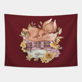 Sleeping fox Tapestry