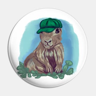 Cute prairie dog with hat Pin