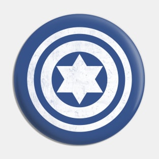 Captain Jews Funny Design 2 White Print Pin