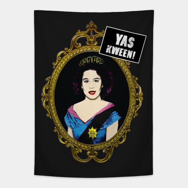 yass kween - broad city shirt Tapestry by Naive Rider