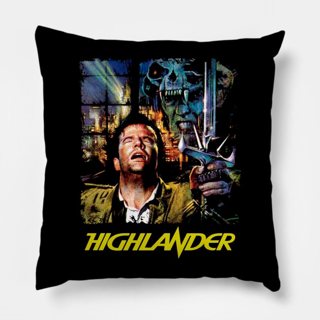 Highlander Fantasy Action Adventure Pillow by parashop