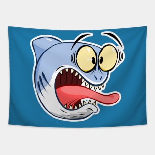 Surprised Shark Tapestry