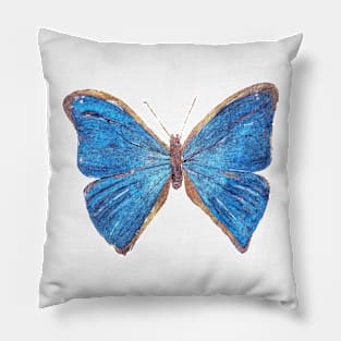 Metallic butterfly Pillow