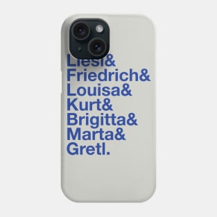 THE SOUND OF MUSIC NAMES AMPERSAND Phone Case