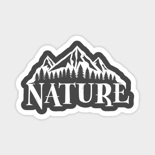 Nature T-shirt mountain design Magnet by Kenkoa