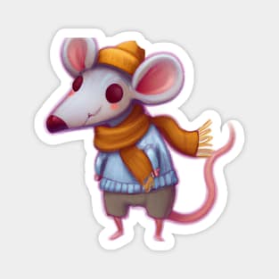 Cute Rat Drawing Magnet