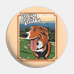 Paws And Peaks! Toller Nova Scotia Duck Tolling Retriever Pin