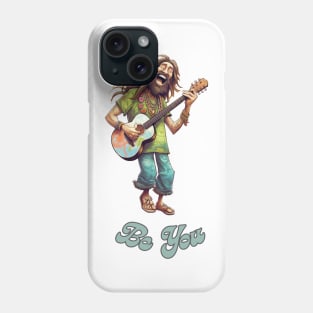 Tie Dye Hippie Funny Be You Quote - Funny Hippie Saying Phone Case