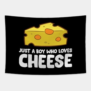 Just a Boy Who Loves Cheese Cute Cheese Tapestry