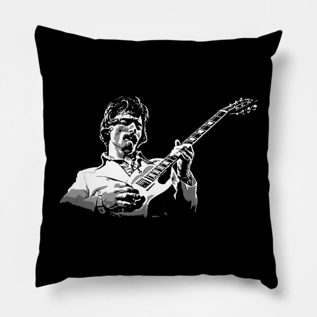 dickey betts black and white design Pillow by jerrysanji