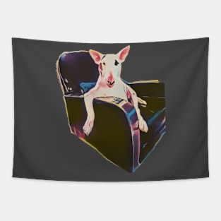 Bull Terrier Chair Tapestry