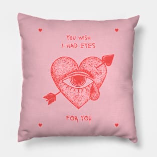 You Wish Valentines Day Heart Breaker Pillow