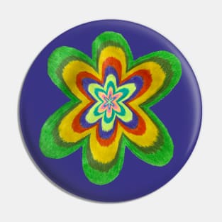 Abstract Flower Pin