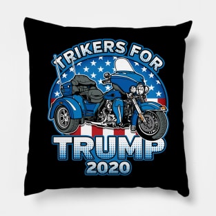 Trikers For Trump 2020 Biker Pillow