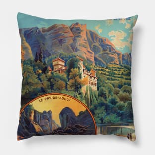 Gorges du Tarn France Vintage Poster 1912 Pillow