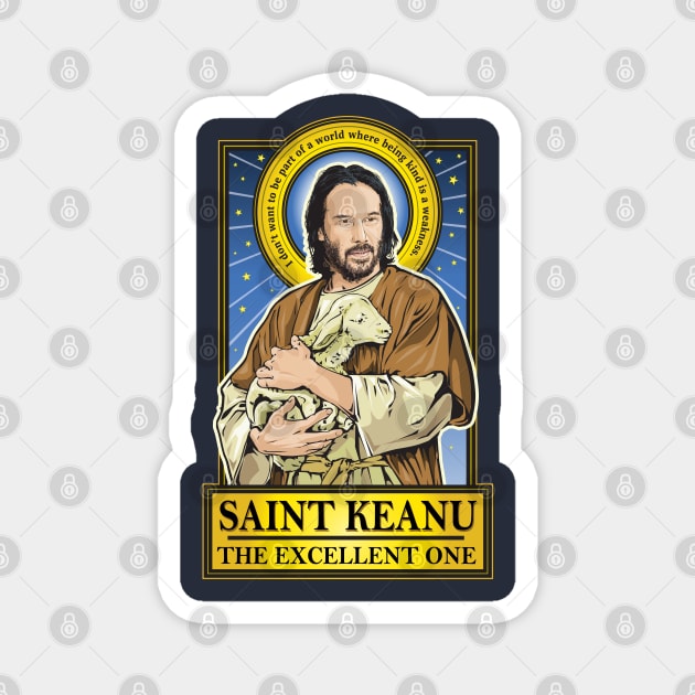 Saint Keanu Magnet by Pop Art Saints