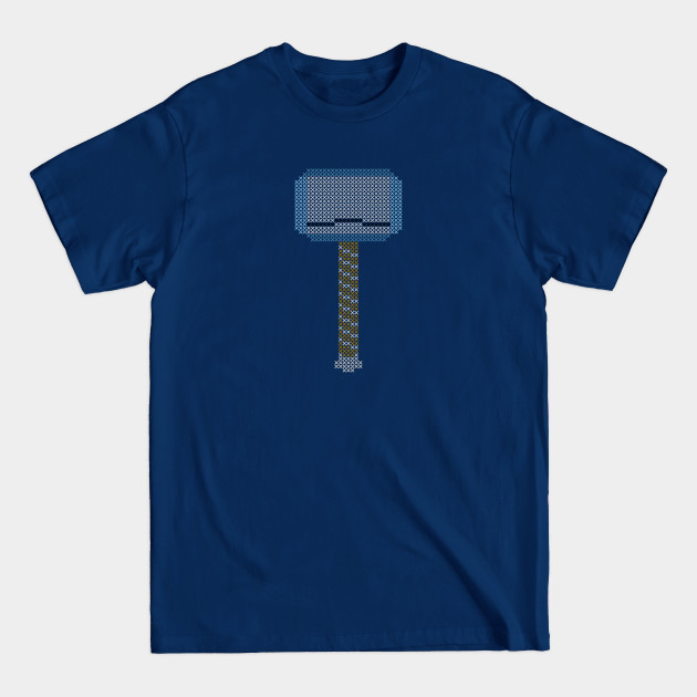 Thor Hammer Cross Stitch - Thor - T-Shirt