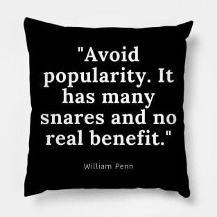 William Penn Quote Pillow