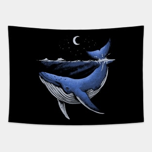 Night Whale Tapestry