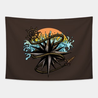 Nautical Splash Tapestry