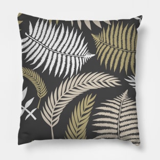 Cute Golden Leaves Leaf Branch Nature Plant Pattern Pillow